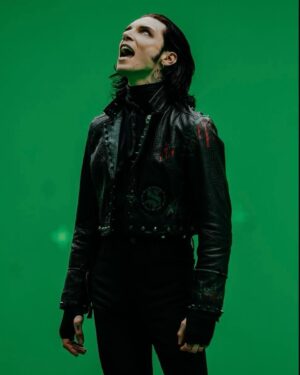 Andy Biersack Instagram - Thank you for the tremendous response to the #Bleeders music video and single! I wanted to take a second to thank @saintsoftheundead for his incredible creative execution of our performance jackets worn in the video. I’ve attached my original design sketches here and you can see the evolution that everything went through as well as Lee’s final work in the last slides. Sketching out concepts and world building is one of my greatest joys in relationship to the visual and theatrical side of what we do and I feel so fortunate to have the opportunity to work with incredible people like Lee and so many others. Go check out all of Saints of the Undead’s work!

BTS photos by @anabeldflux 

Bleeders streaming everywhere!