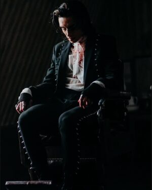 Andy Biersack Instagram - My earliest memory of being scared is hearing “The Ballad of Sweeney Todd” from the original 1979 cast recording. I was both terrified and fascinated by Len Cariou’s portrayal. As a kid, I learned all the lyrics to songs like ‘Johanna’ and ‘My Friends’ and would sing them constantly. The 2007 film by Tim Burton only deepened my obsession and it became my dream to play Sweeney Todd in some capacity. The “Bleeders” music video fulfills this wish in so many ways. A huge thank you to @jensennoen and his incredible team for creating my favorite video we have ever done, to @erikron for helping us craft the song, to my BVB brothers for their passion, creativity and constant hard work, our label @spinefarmrecords for their full fledged support and belief in the concept, and to all of YOU for making it possible for us to do this in the first place. This project is a dream come true.

All BTS photos by @anabeldflux 
Director: Jensen Noen Producers: Phoenix Vaughn   Ruth Devereaux   Ashley Haines
Executive Producers: Frank Borin   Ivanna Borin Production Company: Blesscode Entertainment Production Designer: Albina Kim Director of Photography: Powell Robinson VFX: Alex Verenchyck   Tilt VFX
Colorist: Joseph Bicknell at Company 3
Costume Designers: Orchid Satellite   Elias Martinez Art Directors: Arthur Guimares   Shoaib Shawl 1st AD: Tiffany Waxler Crane Op: Eli Franks Stunt Coordinator: Max Heavenrich Makeup Designer: Sheila Bond
BVB Makeup Artist: Nikki Hernandez Hair Stylist: Phil Saunders BVB Jackets: Saints of the Undead Gaffer: Nate Thompson
Key Grip: Adam Shambour CAST:
Young Sweeney: Carl Eilers Policeman: Al Burke Priest: Robert Sisko Judge: Joseph Lopez Young Girl: Cali Kira Mother: Saskia Baurr