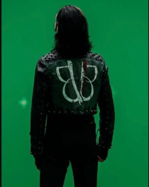 Andy Biersack Instagram - Thank you for the tremendous response to the #Bleeders music video and single! I wanted to take a second to thank @saintsoftheundead for his incredible creative execution of our performance jackets worn in the video. I’ve attached my original design sketches here and you can see the evolution that everything went through as well as Lee’s final work in the last slides. Sketching out concepts and world building is one of my greatest joys in relationship to the visual and theatrical side of what we do and I feel so fortunate to have the opportunity to work with incredible people like Lee and so many others. Go check out all of Saints of the Undead’s work!

BTS photos by @anabeldflux 

Bleeders streaming everywhere!