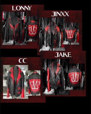 Andy Biersack Instagram - Thank you for the tremendous response to the #Bleeders music video and single! I wanted to take a second to thank @saintsoftheundead for his incredible creative execution of our performance jackets worn in the video. I’ve attached my original design sketches here and you can see the evolution that everything went through as well as Lee’s final work in the last slides. Sketching out concepts and world building is one of my greatest joys in relationship to the visual and theatrical side of what we do and I feel so fortunate to have the opportunity to work with incredible people like Lee and so many others. Go check out all of Saints of the Undead’s work!

BTS photos by @anabeldflux 

Bleeders streaming everywhere!