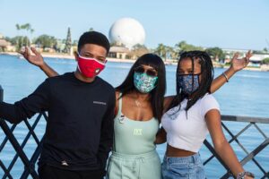 Angela Bassett Instagram - Many thanks to @WaltDisneyWorld for helping the twins and me have a safe & fun experience at #Epcot! Masked up with cute #DisneyMasks & loved every single minute! xoAng #disneyholidays