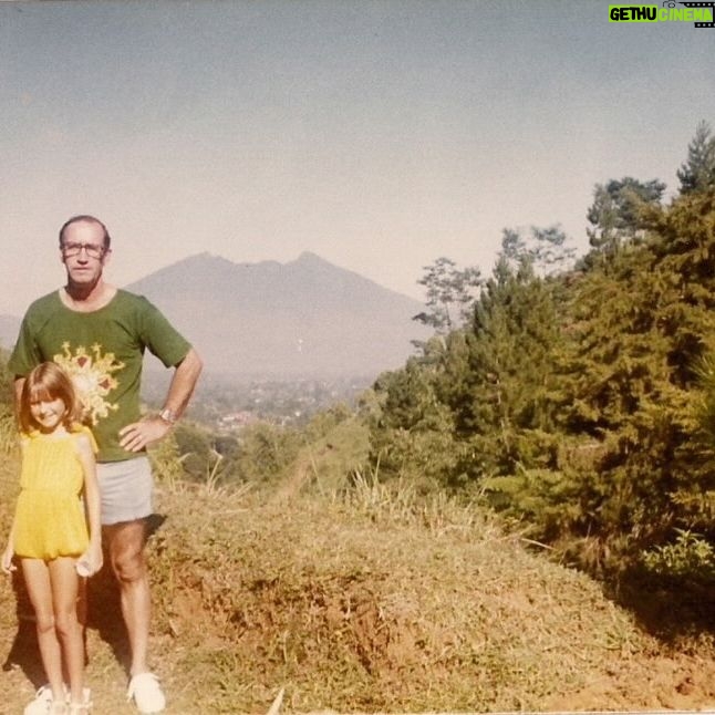 Angela Kinsey - 84.1K Likes - I moved to Indonesia when I was two and lived there until I was fourteen. I loved living there and have always wanted to go back with my own family and I’m so thankful we finally got to go! I was pretty emotional when we landed. So many memories of my childhood, so many of which included my Dad. I wish we could have stayed longer but I’ll just have to go back! Here are some photos from our first stop… Sumba Island. 1. Our first day at @nihi . Such a beautiful place. Terima kasih to Doris and Maxy and all the folks there for taking such good care of us! We loved getting to know you all! 2. A vehicle that comes with coconut cup holders, yes please! 3. Evening walk at Nio Beach with my fella. 4. Oh hello… 🐉. 5. My favorite Kerupuk & Nasi Goreng! 6. Rua Beach. 7. Loved that we all watched the sunsets together! 8. Amazing pink bougainvillea (How did they shape it like this? I loved it! I think I took a picture of it every day. ) 9. Favorite hiking buddy. This was an hour and half trek so you know I got my steps in that day! 10. The color of the ocean is so beautiful. 11. Dad & me in Indonesia in the 70’s! 🩷 More of our trip in my next post. I took so many pictures!