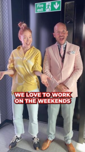 Angela Scanlon Instagram - We tried a thing. Not sure if we did the thing we set out to do but it was a fun thing to do ❤️ to all our weekend working hunies 🙌🏻👀💋