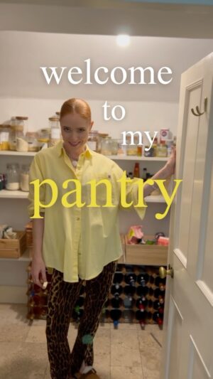 Angela Scanlon Instagram - Who even is she?! Coming LIVE and DIRECT from my new Pantry!!! Ok honestly, I’ve wanted a pantry FOREVER. It’s currently a bit chaotic and slightly dusty but I’ve got a mood-board (actually I’ve got several) & I’m not afraid to use it. Stay tuned for Pantry updates and don’t worry, no one was harmed in the use of this bow and arrow 😂