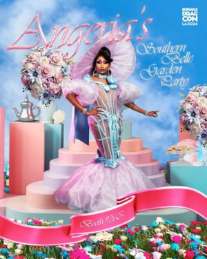 Angeria Paris VanMicheals Instagram - You are cordially invited to my Southern Belle garden party!! 🌺 🌸 Come and sit a spell on the lawn!! BOOTH #2605 @rupaulsdragcon