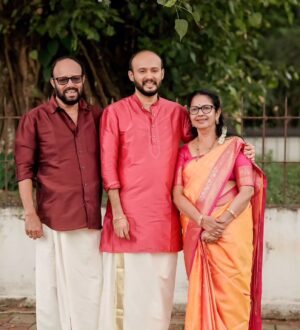 Anjana Jayaprakash Instagram - Still processing the fact 
that I have a sister -in-law,now 😌
@miss.menon06 & @arjun.jayaprakash.7 here's to you both being each other's strength ,happiness & safe space in the long journey ahead ❤️ 
Happy married life 🥂🧿

06.07.2024 ♾️ 07.07.2024