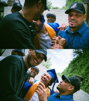 Anthony Ramos Instagram - WE GRADUATED! Thank you @amdaofficial for having me as the commencement speaker for the 2024 graduate class 🎓

Happy to have spent this day with my family and my closest friends. 

They didn’t wanna throw the hats…. 😂