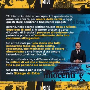 Antonino Monteleone Instagram - Inizia ora il nuovo appuntamento di “Le Iene presentano: Inside” dedicato alla Strage di Erba. Con @a_monteleone e @gonzogiornalism vi parleremo del processo di revisione sulla condanna all’ergastolo di Rosa e Olindo iniziato qualche settimana fa e del perché potrebbero davvero essere assolti #LeIene #INSIDE