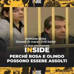 Antonino Monteleone Instagram - Sono molti gli elementi che ci fanno pensare che Rosa e Olindo siano due innocenti all’ergastolo e ora è finalmente in corso il processo di revisione in merito alla loro condanna. Domani sera, giovedì 21 marzo alle 21.15 su Italia1, nella nuova puntata di “Le Iene presentano: Inside” con @a_monteleone e @gonzogiornalism cercheremo di spiegarvi perché possono davvero essere assolti #LeIene #INSIDE