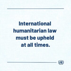 António Guterres Instagram - I condemn the continued loss of life in Gaza.

Amidst continued horror, displacement & suffering, we have witnessed yet another devastating strike by Israel on a school in Gaza City.

I reiterate my urgent appeal for an immediate ceasefire & the unconditional release of all hostages.