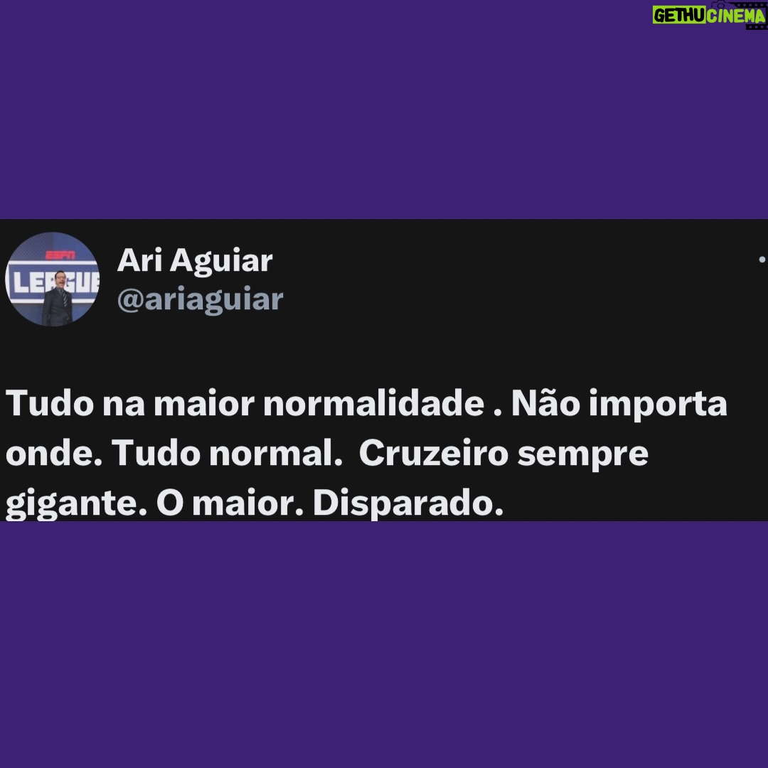 Ari Aguiar - 2K Likes - 100% de aproveitamento. Cruzeiro gigante. Maior de Minas disparado
