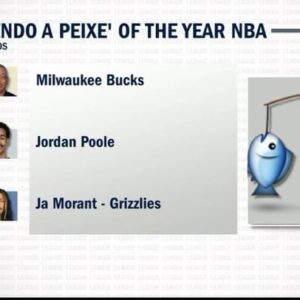 Ari Aguiar Instagram - 🚨ALERTA DE FAPOY NO ESPN LEAGUE AWARDS

Isso mesmo que você está lendo, fã de esporte! FEDENDO A PEIXE OF THE YEAR! Fizemos o prêmio na NFL e agora chegou a vez a NBA.

Temos os nossos finalistas: 

JORDAN POOLE
MILWAUKEE BUCKS
JA MORANT - MEMPHIS GRIZZLIES 

@ariaguiar @giovannoni12  e @pauloantunesoficial já escolheram seus favoritos, agora queremos saber de vocês!

Votem nos comentários, que o resultado será divulgado essa semana.