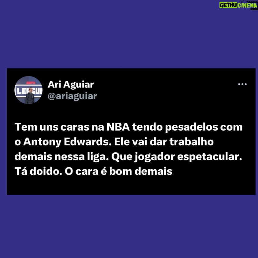 Ari Aguiar - 1.6K Likes - Esse cara e os Timberwolves vão dar trabalho demais na nba.
#nba
#nbaplayoffs #nbabrasil
#basket
#baquete
#nbanaespn