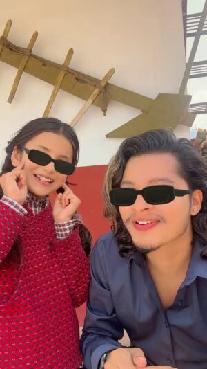 Arjun Sapkota Instagram - कल्पना बिष्ट बहिनिको र मेरो “चस्मा” कस्तो छ ..?😎🤭
.
.
.
.
.
.
#arjunsapkota 
#reelsinstagram #PahadiSong #nepal🇳🇵 #trending #reelsfb #trendingreels #nepalisong #explore #kathmandu #reels #instagood #reelsvideo #viral