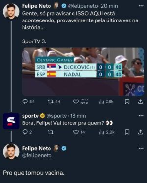 Arthur Morisson Instagram - Não foi dessa vez, Felipe Neto. Quem sabe na próxima?