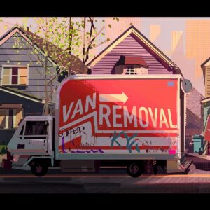 Aurélien Predal Instagram - #spidermanacrossthespiderverse 
More colorkeys for “My Name is Miles Morales” sequence. In the film those shots are mixed very nicely with animated drawings from Miles’ sketchbook - check out @diegopolieri ‘s work, who supervised those animations!

The Van Removal image was a bit tricky initially to get a clear instant read on Miles and Aunt May. But production designer @okeefe_artist ‘s trick of creating cast shadows pointing directly toward the characters definitely helped! (Even added an arrow in the van graphic to lead the eye toward the characters)

The most challenging image was probably Miles with his growing moustache… tough to make a black moustache read over the black suit..! X D

#spiververse #spiderman #spiderversemovie #animationart #vizdev #milesmorales #removal #sonyanimation