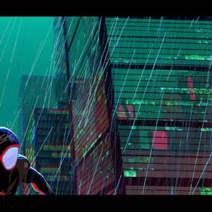 Aurélien Predal Instagram - Colorkeys for #acrossthespiderverse 

I love the dramatic green sky of this sequence, based on earlier Earth-42 concept pieces by @okeefe_artist 

#spiderverse #vizdev #milesmorales #green