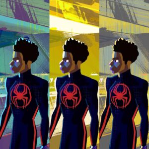 Aurélien Predal Instagram - Go-home room colorkeys for #acrossthespiderverse 

I tried various color light variants for this area, which was initially designed in blue tones (by @jaythakur ), taking as inspiration the 60’s Space 1099 comic book and retro SF illustration look. Was fun! It eventually went full circle, back to blue - which often happen as part of the creative process! 

#spiderverse #spiderversemovie #spiderverseacrossthespiderverse #milesmorales #hobiebrown #gwenstacy #margokess #spiderbyte #visdev #visdevart