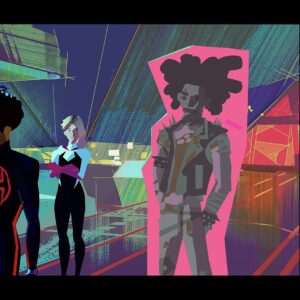 Aurélien Predal Instagram - Go-home room colorkeys for #acrossthespiderverse 

I tried various color light variants for this area, which was initially designed in blue tones (by @jaythakur ), taking as inspiration the 60’s Space 1099 comic book and retro SF illustration look. Was fun! It eventually went full circle, back to blue - which often happen as part of the creative process! 

#spiderverse #spiderversemovie #spiderverseacrossthespiderverse #milesmorales #hobiebrown #gwenstacy #margokess #spiderbyte #visdev #visdevart