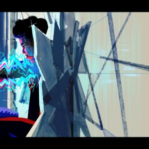 Aurélien Predal Instagram - Miguel VS Miles - Vertical Train sequence lighting keys for #spidermanacrossthespiderverse 
Swap to see the lighting variants keys for when the billboard screen pass around them, casting colorful light or cast shadows for a few frames.

When I started working on this sequence @wendelldalit already painted some amazing keys for the shots appearing in the first trailer. Those were a great guide in term of global mood and light direction for the painting of the remaining keys of the sequences.

It was a lot of fun to play with the markers aesthetic and construction lines for the background of the 2099 world. In this sequence I’ve also been given the task to explore the FX of Miguel’s energy suit for this fight against Miles.

#spiderversemovie #spiderman2099 #acrossthespiderverse #miguelohara #milesmorales #visualdevelopment #animationart