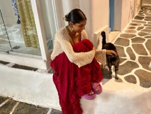 Avantika Vandanapu Instagram - a feral cat meets other feral cats in mykonos!
