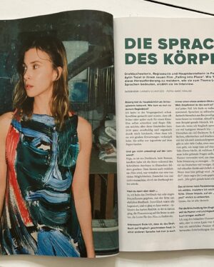 Aylin Tezel Instagram - When a dress is a painting 

In @malaikaraiss dress photographed by @mmmarckrause 
art print by @true_zimmermann 

Seen in @yogaworld108
