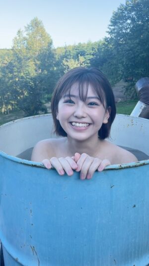 Ayu Okuma Instagram - みんなドラム缶風呂入ったことある？👾