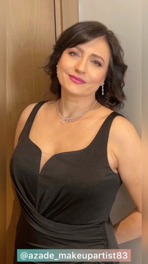 Azadeh Porbaha Instagram - #partymakeup #dubaievents #freelancemakeupartist #professionalmakeupartist #countouring 
@azade_makeupartist83 
@raisa_ambros_art