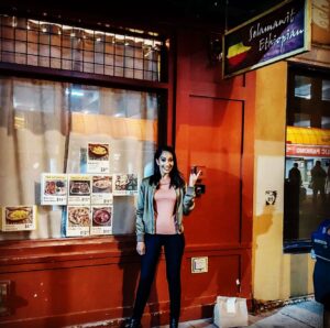 Azie Tesfai Instagram - My mom immigrated to this country with nothing. Her life long dream was to open her own Ethiopian restaurant, but instead she sacrificed everything to give me every possible opportunity. So in my first tv writing episode, in the opening scene my character walks out of an Ethiopian restaurant for an important call. An Ethiopian restaurant with my mom’s name on it. Selamawit Ethiopian. 
Love you mom. Honoring you, in putting a bit of your dream into the sacrifices you made so I could have my own ❤️❤️❤️