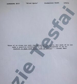 Azie Tesfai Instagram - My first script!😭❤️

I have Amanda Gorman’s words written on the front page and Cornel West’s incorporated in our second 💛