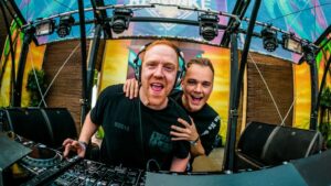 B-Front Instagram - OUT NOW! 🔥 Our latest collab 'Eternal' — crafted exclusively for the epic @defqon1 endshow — is officially live! 💚💙 What do you think? Let us know! 👇 #hardstyle #defqon1