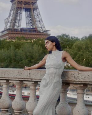 Banita Sandhu Instagram - Parisian dreams in @gauravguptaofficial’s Fall ‘24 couture collection ☁️🕊️🤍