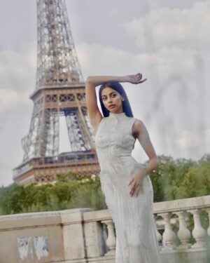 Banita Sandhu Instagram - Parisian dreams in @gauravguptaofficial’s Fall ‘24 couture collection ☁️🕊️🤍