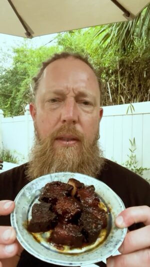 Barry Kerch Instagram - 🌶️ Fruity, spicy, and delicious! 🍍

The NEW Devour Pineapple Jerk Sauce was inspired by the Florida sun ☀️ and Barry’s love of Caribbean flavors. 

With a heat level of 3, it’s another flavorful banger perfect for adding a zesty kick without overwhelming the taste buds. 🔥 
Barry’s been behind the grill, developing a signature dish featuring the new sauce. Pineapple Jerk Pork Belly 🤤 Check it all out at the 🔗 in bio! 

🤳 Don’t forget to tag us in your #SDHotSauce inspired recipe creations.