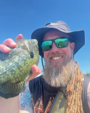 Barry Kerch Instagram - A little pre-show fly fishing. Fun times! 

#Shinedown #campaignagainstnegativity #flyfishing #orvisflyfishing #costasunglasses #lamsonwaterworks