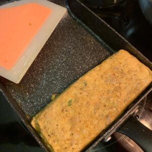 Barry Kerch Instagram - Working on my Japanese style omelette/tomagoyaki technique.  Not traditional because I like savory over sweet.  Boom!! 
.
.
.
#shinedown #campaignagainstnegativity #tomagoyaki #japanesefood #omelette
