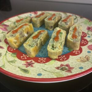 Barry Kerch Instagram - Working on my Japanese style omelette/tomagoyaki technique.  Not traditional because I like savory over sweet.  Boom!! 
.
.
.
#shinedown #campaignagainstnegativity #tomagoyaki #japanesefood #omelette