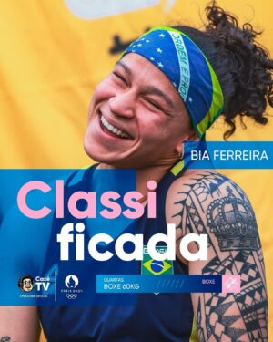 Beatriz Ferreira Instagram - NOCAAAAAUTEOU, ME TOOOONTEOU... VEIO À TONA, FUI À LONA, FOI K.O.!!!!! 🔥🔥👊👊

EM BUSCA DA SEGUNDA MEDALHA OLÍMPICA! A adm tá muito BIALIZADA!!!!! 🎉🎉🎉
Brasil CLASSIFICADO para as QUARTAS DE FINAL no Boxe Feminino 60kg 💪💪💪

#OlímpiadasnaCazéTV #Paris2024