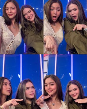 Bela Padilla Instagram - Saturdays on Showtime ❤️

Always love spending time in the studio with everyone! Specially today!! May handa si kuya @ogiealcasid hehehe and my sister from another family @chinitaprincess thank you for always making me laugh 😂

PS: My Cadet Kelly dreams came true with this outfit from @hm #hmphilippines and Gucci boots ordered from @grandeur.colleccio 😂🪖❤️