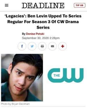 Ben Levin Instagram - feeling so grateful. can’t wait to sink my teeth in, so to speak. LEZZGO 🐺
.
.
.
huge thank you to @julieplec #brettmatthews and the whole @cwlegacies @thecw team!! beyond honored 🙏
