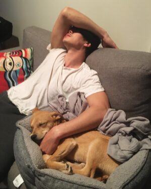Ben Levin Instagram - first pet ever alert. meet our new pup MIRÓ 
I get it now: dogs make life better