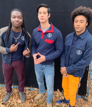 Ben Levin Instagram - two vamps and a werewolf walk into a forest... you know the rest 🐺 #legacies