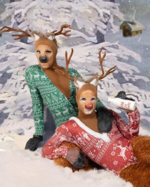 Benito Skinner Instagram - Wishing you a very Merry Christmas from Prancer & Rudolph!!!!!!!!!