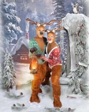 Benito Skinner Instagram - Wishing you a very Merry Christmas from Prancer & Rudolph!!!!!!!!!