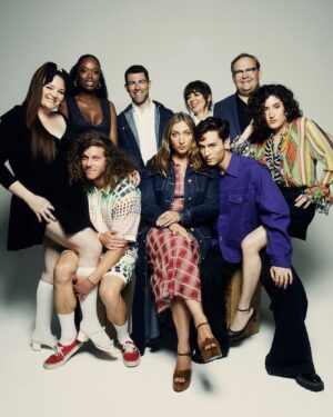 Benito Skinner Instagram - First Time Female Director is FINALLY out and she’s perfect 🥹🥹 thank you genius @chelsanity for letting me be in a movie with all my heroes. Watch this weekend on the @therokuchannel it’ll make you so happy!! (And my parents now know you don’t have to have a Roku tv to watch- you can watch on the app and online too isn’t that fabulous)