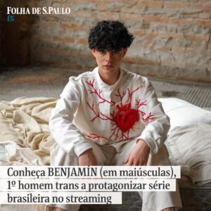 Benjamin Damini Instagram - “B.A. - O Futuro Está Morto” é bem mais do que uma produção que discute o afeto, um Brasil descontrolado pela industrialização e uma amo stra do quanto a juventude está mudando sua forma se relacionar. O protagonista da trama, Ariel, fala mais alto: ele é interpretado por BENJAMÍN, artista de 24 anos que é o primeiro homem transexual a ser o personagem principal de uma série inteiramente produzida e gravada no Brasil lançada por uma gigante do streaming, a HBO Max. No auge da pandemia, em setembro de 2020, o ator contou nas redes a sua história: ele anunciou que tinha realizado sua transição de gênero. Antes, o ator de Sorocaba chegou a integrar temporada de 2019 de “Malhação”, como a vilã Martinha. Agora, assinando como BENJAMÍN (em maiúsculas mesmo), sua vida ganha voos ainda mais altos.

Confira mais destaques no F5, o site de entretenimento da @folhadespaulo. #F5 #siteF5 #Folha #folhadesaopaulo #entretenimento #BENJAMIN #serie #baofuturoestámorto #hbomax 

📷 Luciana Barreto/Divulgação
📝 Júlio Boll (@j_boll)