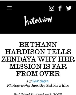 Bethann Hardison Instagram - My history with Interview Magazine has been deep and long due to my relationship with Andy Warhol and The Factory. I interviewed Iman @the_real_iman and she interviewed me, a duel interview for the magazine at Andy’s request, a personal assignment in the late 70’s or early 80’s with a special layout by photographer Ara Gallant, deceased.
Later a feature in the late 90’s a great portrait by Torkil Gudnasson, maybe something else, cannot recall, but those were memorable Interview moments. And then came now....It’s really good to have lived long so when a moment like this happens you add it to the others that were special. Because there were many but few that were special on many levels.
Having my young inspiration  @zendaya who is “most likely to succeed”, interviewing me and the talent of artist @jacolbysatt  photographed me and created the images.  During this time of Covid we adhered to all the CDC guidelines and were met as the @interviewmag team came to my upstate NY home and we had an outdoor studio in the front yard of my home in July ‘20.  It was another great moment in time. 
http://www.interviewmagazine.com/fashion/bethann-hardison-zendaya-saving-the-world-mission. 
@interviewmagazineus @melottenberg thank you 🌺