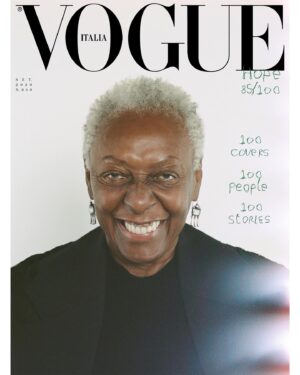 Bethann Hardison Instagram - I am always a bit late to the party.
But here I am...everyone has posted.
This Vogue cover of 100 separate images was an achievement and a blessing doing it all on film. Making a point...barely anyone shoots film anymore...sad.
But my push to post, naturally is out of respect, but mostly I was seeing through out the day the joy it brought so many others seeing me on the cover of Vogue Italia amongst the 100.
I thank all of you who it made happy and put a smile on your face. 
That’s ❤️
It’s wonderful to participate in a creative effort for a publication I admired under the helm of EIC Franca Sozzani (deceased) where she made me an Editor at Large as I contributed to VogueBlack.it 

Now to be part of this special issue of @vogueitalia edited by EIC @efarneti creative director @ferdinandoverderi @pg_dmcasting @samuel_ellis

Photogragher: Mark Borthwick (adored and who played reggae music the entire day)
Stylist: @mr_carlos_nazario 
Hair: @jawaraw 
Makeup: @susiesobol_makeup 

100 covers, 100 people, 100 stories
#vogueitalia100
The September issue on stands as of today August 28th.

A special shout out to @jasonsoul1 of Soul Artist who tracked me down while I was peacefully hiding in the mountains of NY and encouraged me to “please say yes”.

It was a great day, great studio and shoot, efficiently managed. 
I registered and walked in together with my dear sweet @pattihansen, then saw others I knew, like my soulmate @kikilayne because whenever we see each other it’s a special environment, location and rarely pre-arranged.
All and all it was a special day...knowing we were all conscious of  the pandemic, yet felt safe and normal.

Thank you @vogueitalia for the collaboration. 
The results I have seen are so cool, especially the audio videos. 
Look forward to having my personal issue to explore.