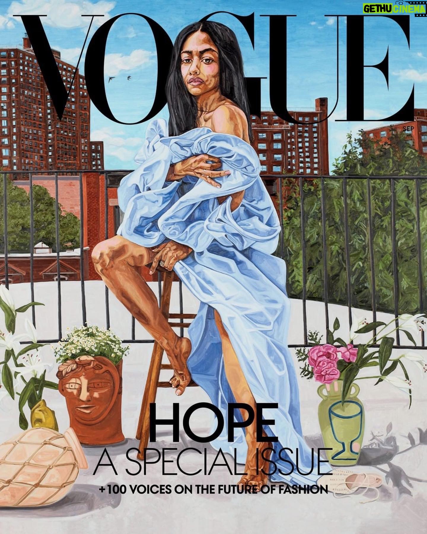 Bethann Hardison - 3.6K Likes - BAM !!!!
This is a pure example of how to switch it up. Who saw this coming ???
Vogue...for the most important issue of the year for fashion magazines is September...the choice to use the image of art representing a black female on two different covers is the ultimate “switch up”.
I LOVE IT !!!
Kerry James Marshall and Jordan Casteel @jordanmcasteel were both given complete freedom to decide who would be on their covers, a real or imaginary person, and how that person would be portrayed.
Well Jordan Casteel chose my dear
“daughter” Aurora James @aurorajames founder of Brother Vellies @brothervellies, who created her recent campaign in June @15percentpledge that supports Black-owned businesses.
This is so “next level” because Aurora means a lot to me and now to the greater community...a true renaissance woman. Proud I am of Aurora beyond this cover, yet, yes I am, how elegant for an elegant spirit.
I was so happily surprise by the cover I had to ask her “is this real”. ?
How proud she must be to be recognized and honored in this way.
Her image and the painting of Kerry James Marshall (so loved is he) are so elevated. I thank Anna Wintour @theannawintour and @voguemagazine for having this vision addressing our current consciousness.
I am happy for the movement having a positive effect in this way. Recognition and cooperation to adjust immediate concerns is ultimate.