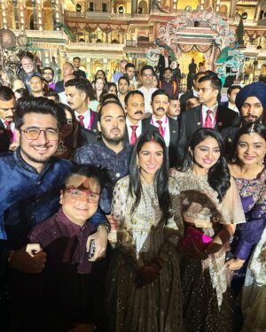 Bhavin Bhanushali Instagram - The Ambani Wedding ❤️ 
Outfit: @bhanu.designer 
#anantradhikawedding #ambaniwedding #fun